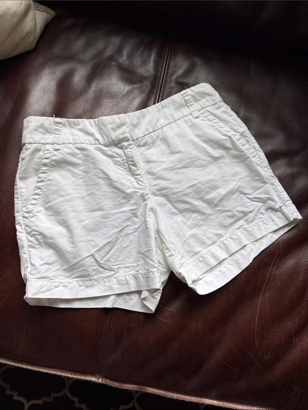 J. Crew White Cotton Shorts